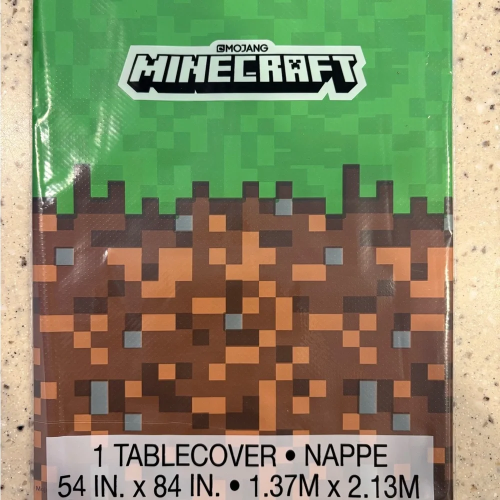 Disposable Minecraft Tablecloth